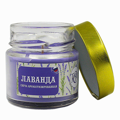 Свеча в банке РСМ , Лаванда, 3505002